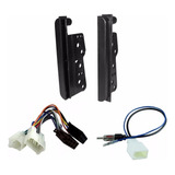Plug De Som Antena Toyota Etios Moldura 2 Din Black Piano