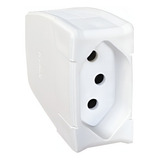 Plug Femea 2p t Pb Axial 10a 250v Branco 615836 Pial