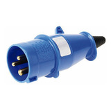 Plug Industrial Macho 32a 200 250v 6h 6 6 Azul Newkon Steck