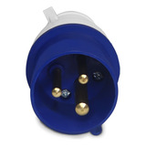 Plug Macho Industrial 2p T 32a 6h 220v Plugue Tomada