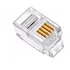 Plug Rj9 Telefonia Macho 4x4 Cat 3 10 Unidades Rohs