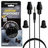 Plugfones Fones De Ouvido Guardian - Fones De Ouvido Intra-auriculares Compatíveis Com Redução De Ruído Com Proteção Auditiva - Design Híbrido Com Fio Para Trabalho E Viagens - Inclui Tampões De