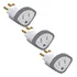 Plugue Adaptador De Tomada Tripolar 10a Daneva Original Dn1630 Pino Chato Americana Pino Redondo Brasil Europa 3 Unidades
