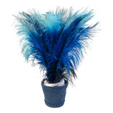 Plumas De Avestruz Palito Ideal P Trajes De Carnaval 100g Cor Tricolor Preto Turquesa Azul Bebê