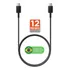 Plus Do Brasil Cabo Carregador E Dados Turbo Tipo C Duplo Para Samsung Galaxy S24 Ultra S23 Fe S22 Plus S21 S20 Chromebook 4 Galaxy Book S Super Rápido 3a Fabricado No Brasil