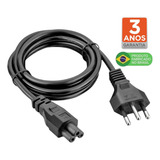Plus Do Brasil Cabo De Força Tripolar Para Fonte Notebook Tv Laptop Dell LG Samsung Padrão Mickey 110 220v Br Fabricado No Brasil