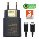 Plus Do Brasil Carregador Super Rápido 25w Para Samsung Galaxy S24 S23 S21 S20 Fe Plus Ultra Super Fast Cabo Blindado Tipo Usb C Premium Fabricado No Brasil