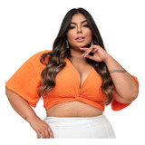 Plus Size Feminino Cropped