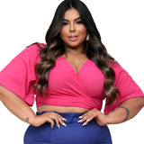 Plus Size Feminino Cropped