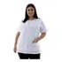 Plus Size Jaleco Com Botões Professora Cuidadora Babá Grande