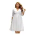 Plus Size Vestido Festa Casamento Noiva Civil #24 Renda Lind