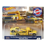 Plymouth Funny Car Snake Team Transport Hot Wheels 1/64 