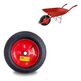 Pneu Completo 90kg Carriola Carrinho Mão Câmara Aro 3 25x8