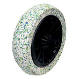 Pneu Maciço Carriola Borracha Expandida Resistente Eixo 25mm