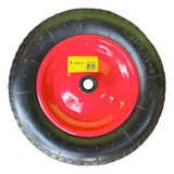 Pneu Para Carrinho De Mão Com Rolete Câmara E Aro 90kg