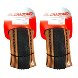 Pneu Tubeless Par Bike Aro 29 X 2 20 Kevlar Bege Chaoyang