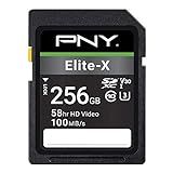 PNY Cartão De Memória Flash Elite X Classe 10 U3 V30 SDXC De 256 GB 100 MB S Classe 10 U3 V30 4K UHD Full HD UHS I Tamanho Completo SD