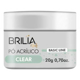 Pó Acrílico Alongamento Unhas Clear 20g Brilia Nails