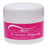 Pó Acrílico Magic Nails Rosa Chá Unha Acrigel Porcelana 30g