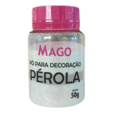 Pó Comestível Para Decoração Confeitaria Perola 50gr Mago