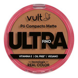 Pó Compacto Facial Matte Vult Ultrafino V460 Oil Free Alta Pigmentação