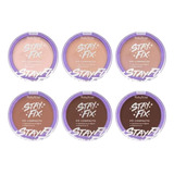 Pó Compacto Ruby Rose Stay Fix Resistente À Água Cores