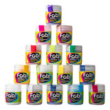 Pó Para Decoração Alimentício Comestível Fab Kit 10 Unidades