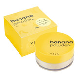Pó Solto Banana Powder Acabamento Aveludado Vizzela Tom Amarelo