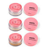 Pó Solto Satin Powder Facial Efeito Acetinado Vizzela 9g