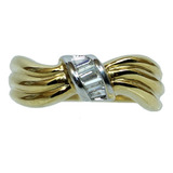 Pocao2005- Anel De Ouro 18k 750 Diamantes 1133