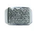 Pocao2005- Anel De Ouro Branco 18k750 Diamantes 3662