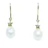 Pocao2005- Brincos De Ouro 18k 750 Diamantes Pérolas B62