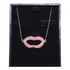 Pocao2005- Colar De Ouro 18k750 Pave Rubis Boca  C322