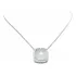 Pocao2005- Colar Ouro Branco 18k750 Quartzo Diamantes C475
