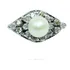Pocao2005 Anel Ouro Branco 18k750 Diamantes E Pérola 704