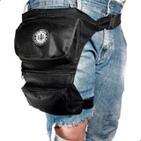 Pochete Cartucheira De Perna Trilha Motoboy Camping Multiuso Top Cor Preto