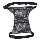 Pochete Cartucheira De Perna Unissex Trabalho Camping Cor Cinza escuro Desenho Do Tecido Camuflado