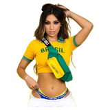Pochete Copa Brasil Verde Amarelo Letreiro Planet Girls