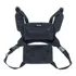 Pochete De Peito Chest Bag Fitness Caminhada Porta Documento Cor Preto Desenho Do Tecido Liso