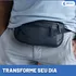 Pochete Doleira Anti Furto Modelo Porta Dólar Cintura Modelo Slim Impermeável Bolsa Porta Celular Corrida Esporte Ciclismo Cor Preto