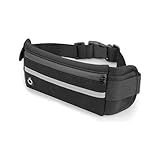 Pochete Esportiva Corrida Ciclismo Caminhada Impermeável Com Porta Celular Garrafa E Documentos Pochete Esportiva Corrida Porta Celular Garrafa Documento Cinta Fitness Cores Preto