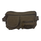 Pochete Masculina Bolsa Tiracolo Lona Grande Reforçada