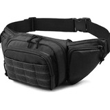 Pochete Tática Airsoft Militar Caminhada Trilha M12 Preto