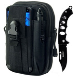 Pochete Tatico Molle Porta Treco Celular Mini Faca M2