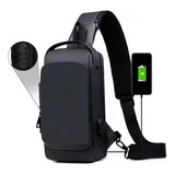 Pochete Transversal Shoulder Bag Moderna Trava Cabo Usb