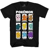 Pokemon Camiseta Masculina Pikachu Game Gotta Catch Em All Ash Pikachu Charizard Pokeball Allover Camiseta Oficial Preto GG