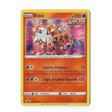 Pokemon Entei Holofoil Espada E Escudo Céus Em Evolução Fret