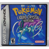 Pokemon Liquid Crystal Cartucho Fita Gba