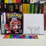 Pokémon Ruby Box Do Jogo game Boy Advance 