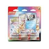 Pokémon Tcg, Blister Triplo Glaceon, Ev8.5 Evoluções Prismáticas, 4 Pacotes Booster, Carta Holográfica